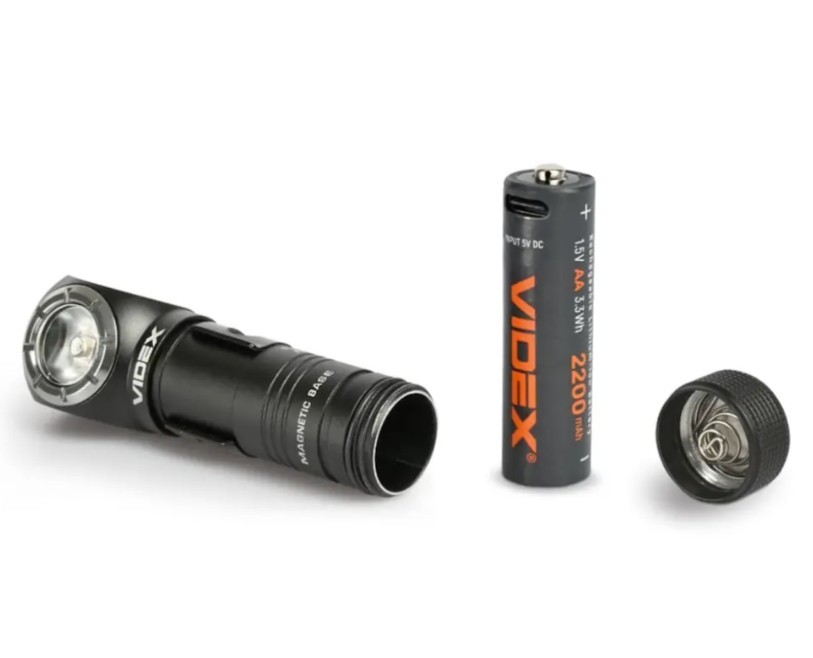 Портативный светодиодный фонарик VIDEX VLF-A056H 200Lm 5000K Фото 3